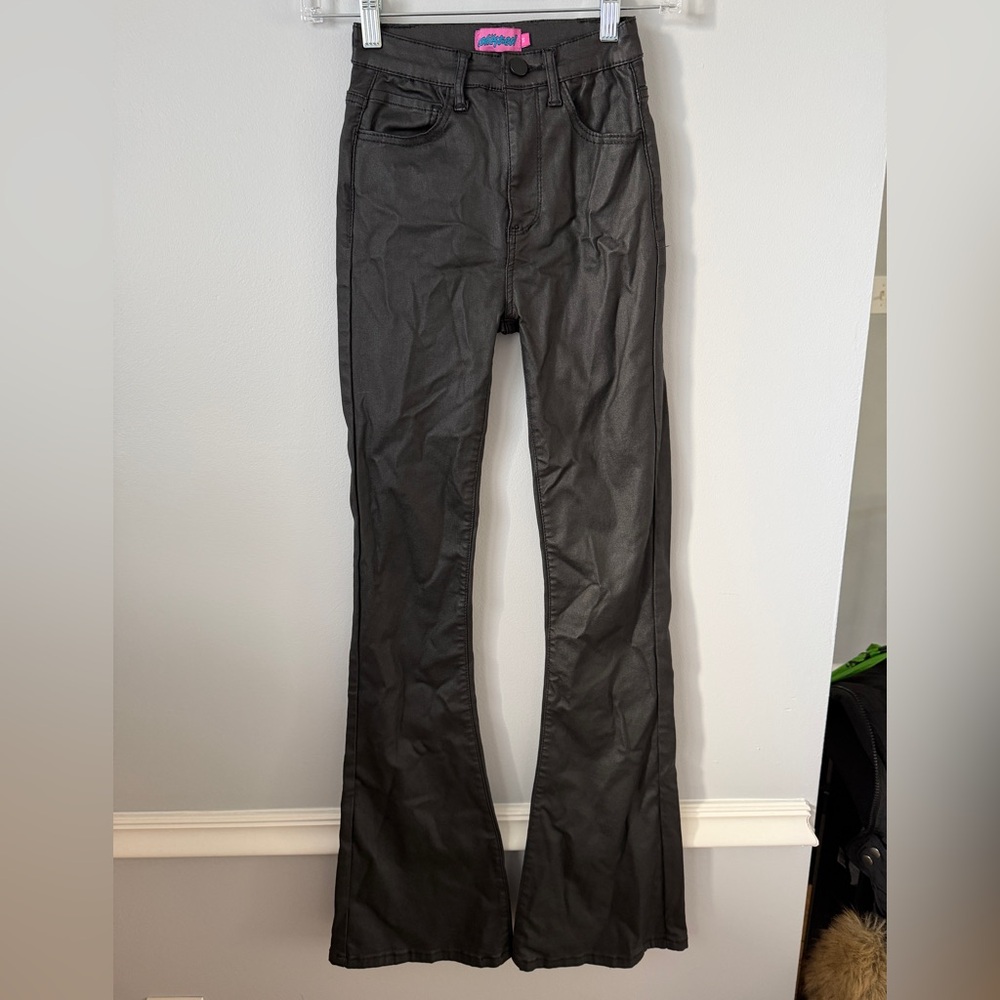 Edikted faux leather-ish Flare Pants